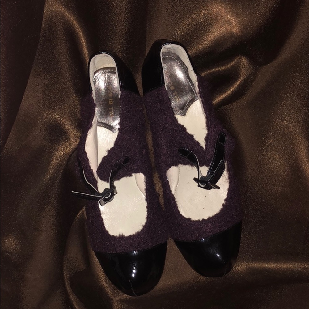Anthropologie All Black Mary Janes sz 39.5 - Picture 2 of 11